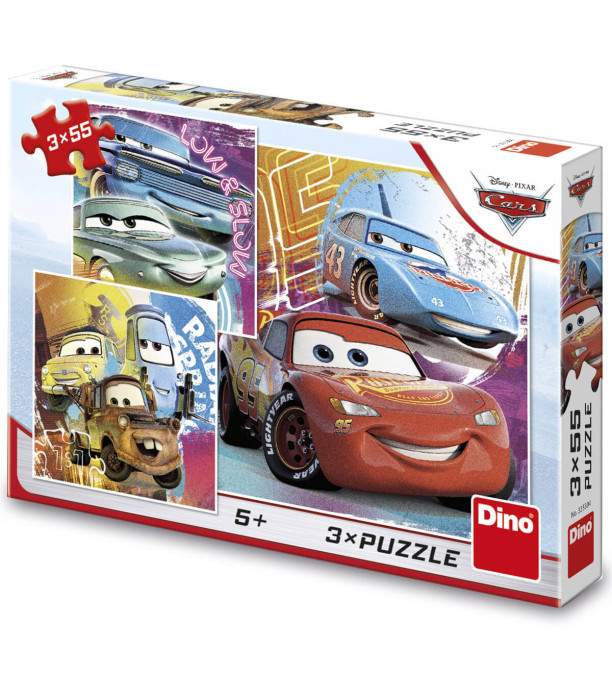 ΠΑΖΛ ΓΙΑ ΠΑΙΔΙΑ CARS 3Χ55 ΚΟΜΜΑΤΙΑ Dino
