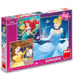 DISNEY PRINCESS CHILDREN'S PUZZLE 3X55 PIECES