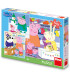 PEPPA PIG CHILDREN'S PUZZLE 3X55 PIECES - PUZZLES AND CUBES