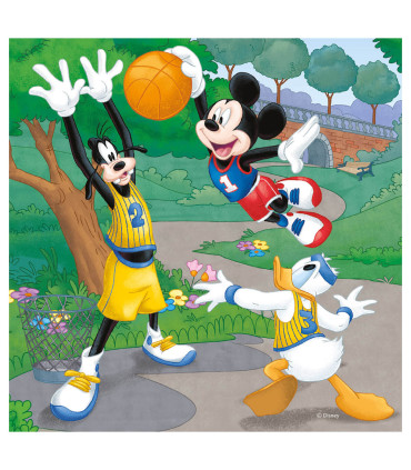 CHILDREN'S PUZZLE MICKEY & MINNIE 3X55 PIECES - PUZZLES AND CUBES