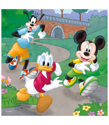 CHILDREN'S PUZZLE MICKEY & MINNIE 3X55 PIECES - PUZZLES AND CUBES