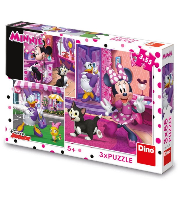 MINNIE CHILDREN'S PUZZLE 3X55 PIECES - PUZZLES AND CUBES