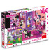 MINNIE CHILDREN'S PUZZLE 3X55 PIECES - PUZZLES AND CUBES