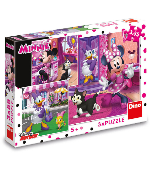 MINNIE CHILDREN'S PUZZLE 3X55 PIECES - PUZZLES AND CUBES