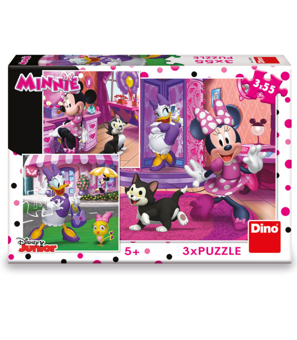 MINNIE CHILDREN'S PUZZLE 3X55 PIECES - PUZZLES AND CUBES