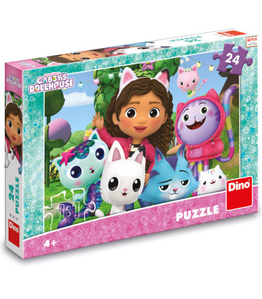 CHILDREN'S PUZZLE GABBY'S DOLLHOUSE 24 PIECES - PUZZLES AND CUBES