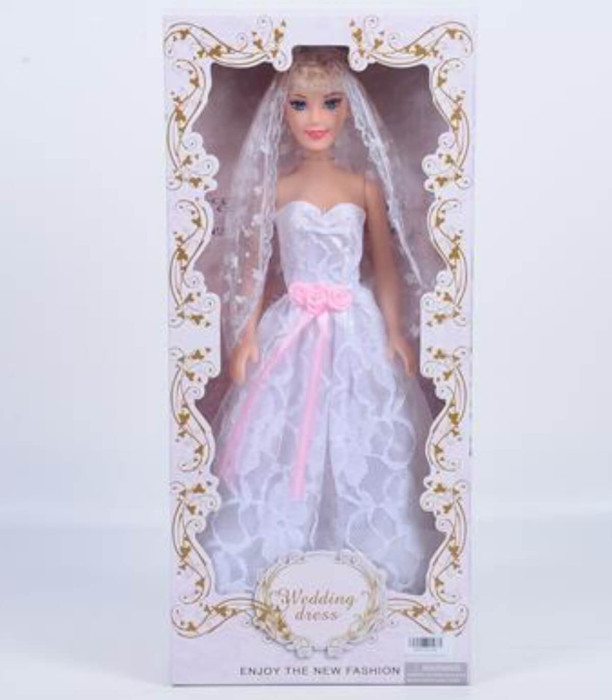LARGE DOLL BRIDE WITH VEIL 45 CM - DOLLS AND MERMAIDS