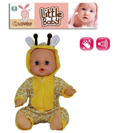 DOLL BABY GIRAFFE WITH 4 SOUNDS 31 CM IN BAG - BABY