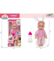 CRYING BABY BUNNY DOLL WITH A BOTTLE IN A BOX