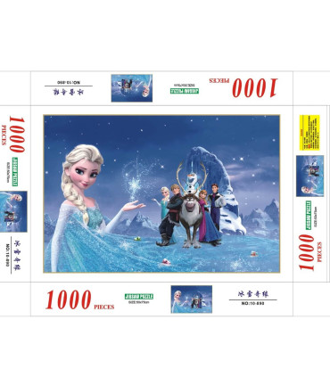 PUZZLE FROZEN KINGDOM 1000 PIECES 2 TYPES - PUZZLES AND CUBES