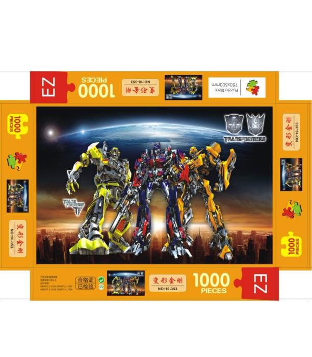 PUZZLE TRANSFORMERS 1000 PIECES - PUZZLES AND CUBES