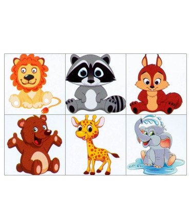 CHILDREN SMALL CUBE PUZZLE WILD ANIMALS - ALL PRODUCTS