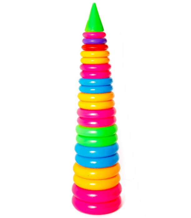 CHILDREN'S PYRAMID WITH RINGS, HUGE, 90 CM - ALL PRODUCTS