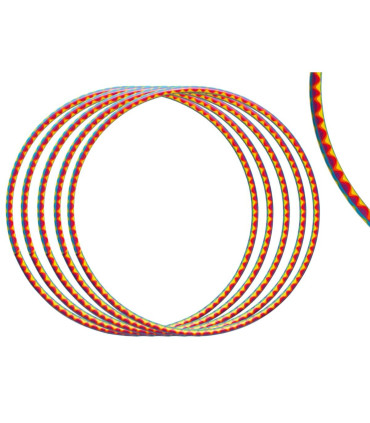 CHILDREN'S LARGE HULA HOOP RAINBOW 75 CM - RODS, ROPES AND HOOPS