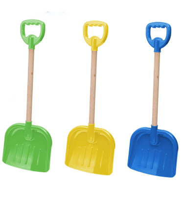 CHILDREN'S LARGE SHOVEL WITH WOODEN HANDLE 70 CM - FOR SAND