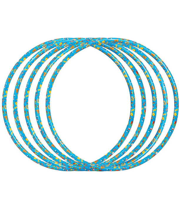 CHILDREN'S SMALL HOOP BLUE PRINT 53 CM - RODS, ROPES AND HOOPS