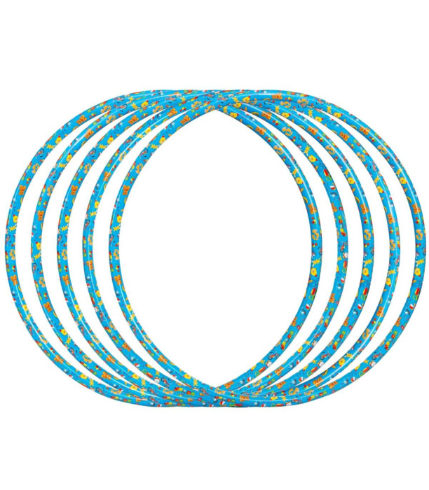 CHILDREN'S MEDIUM HOOP BLUE PRINT 68 CM - RODS, ROPES AND HOOPS