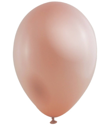 BALLOONS 100 PCS. 10\\" - 25 CM 307 METALLIC ROSE GOLD - Metallic