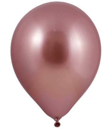 BALLOONS 50 PCS. 12\\" - 30 CM 703 CHROME PINK GOLD - Chromium