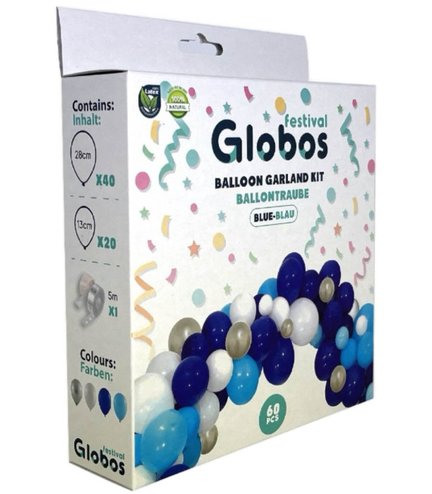 ΣΕΤ ΓΙΑ ΑΡΚΑ ΜΕ 60 ΜΠΑΛΟΝΙΑ ΜΠΛΕ/BLUE 60 Globos Festival