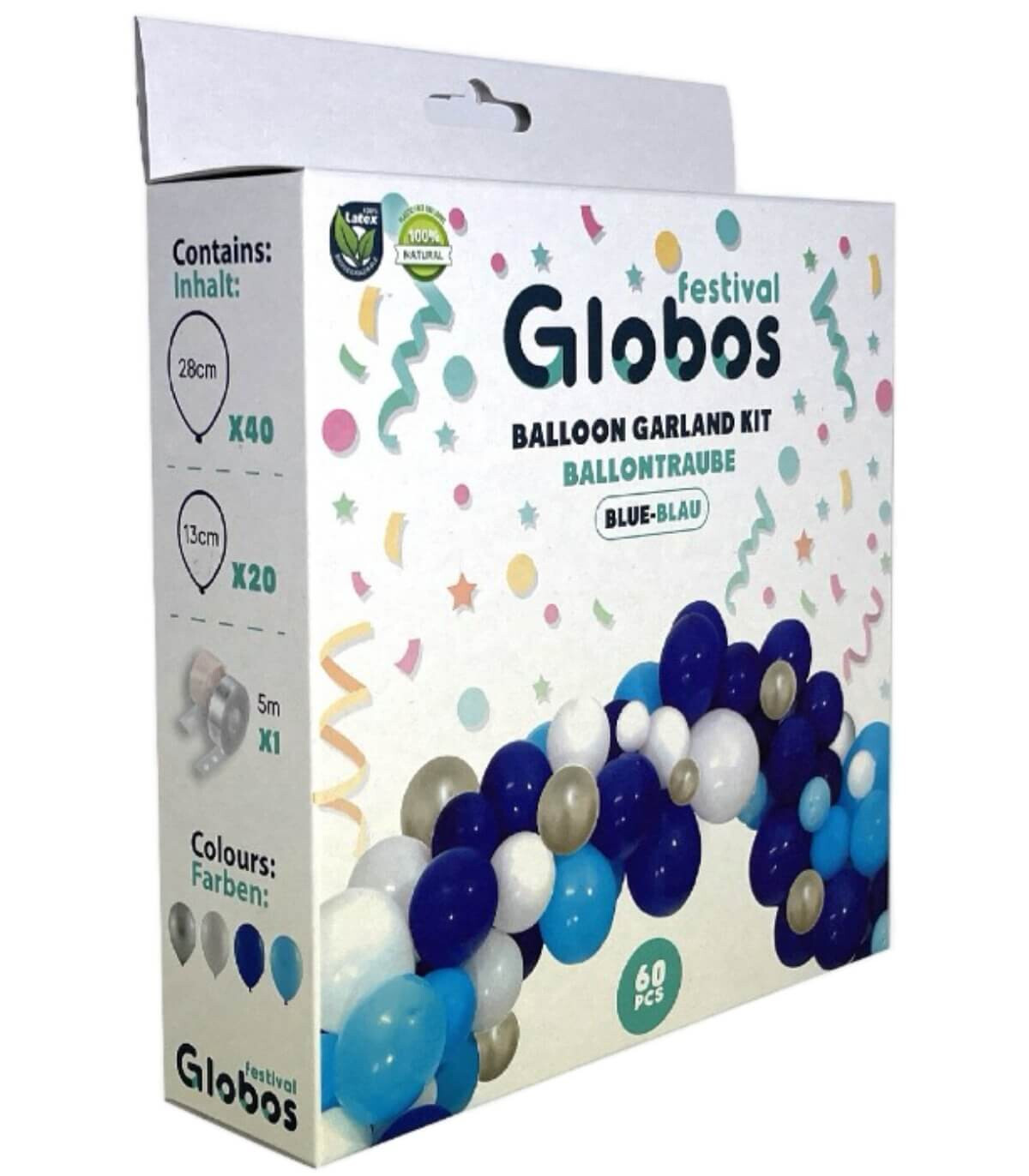 ΣΕΤ ΓΙΑ ΑΡΚΑ ΜΕ 60 ΜΠΑΛΟΝΙΑ ΜΠΛΕ/BLUE 60 Globos Festival