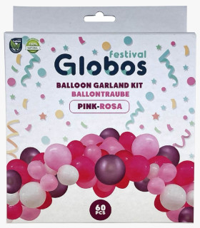 ΣΕΤ ΓΙΑ ΑΡΚΑ ΜΕ 60 ΜΠΑΛΟΝΙΑ ΡΟΖ/PINK 60 Globos Festival