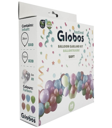 ΣΕΤ ΓΙΑ ΑΡΚΑ ΑΠΟ 60 ΜΠΑΛΟΝΙΑ ΜΑΚΑΡΟΝ/SOFT 60 Globos Festival