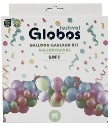 60 BALLOON ARCH SET MACARON/SOFT 60 - ARCHES AND SETS