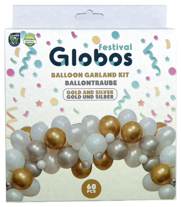 ΣΕΤ ΓΙΑ ΑΡΚΑ ΑΠΟ 60 ΜΠΑΛΟΝΙΑ ΧΡΥΣΟ/GOLD 60 Globos Festival