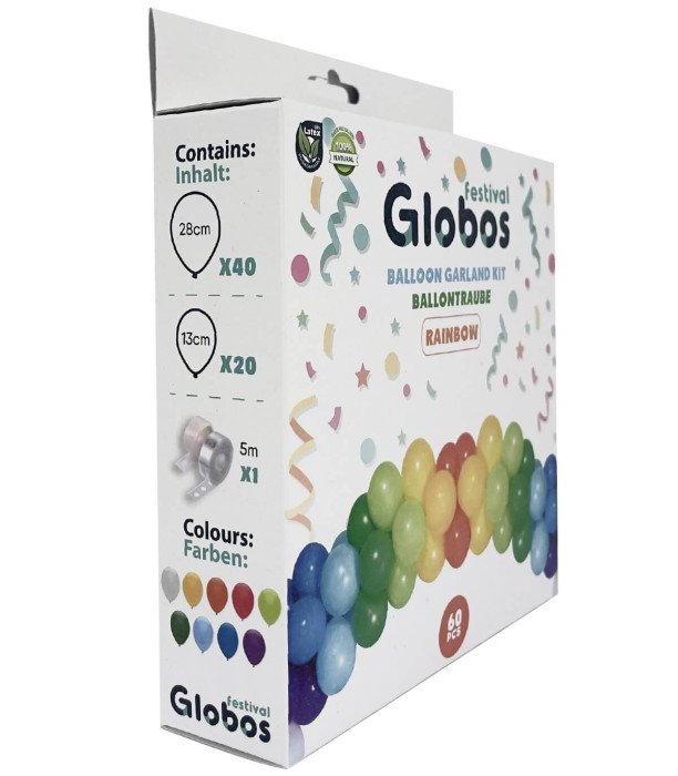 ΣΕΤ ΓΙΑ ΑΡΚΑ ΑΠΟ 60 ΜΠΑΛΟΝΙΑ ΟΥΡΑΝΙΟ ΤΟΞΟ/RAINBOW 60 Globos Festival