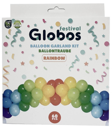 ΣΕΤ ΓΙΑ ΑΡΚΑ ΑΠΟ 60 ΜΠΑΛΟΝΙΑ ΟΥΡΑΝΙΟ ΤΟΞΟ/RAINBOW 60 Globos Festival