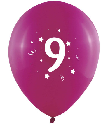 ΜΠΑΛΟΝΙΑ 10 ΤΕΜ. 12" - 30 ΕΚ ΜΕ ΕΚΤΥΠΩΣΗ - ΑΡΙΘΜΟΣ 9 Globos Festival