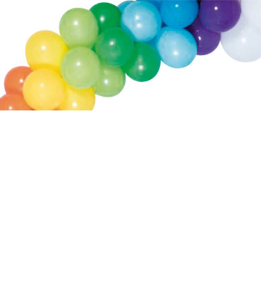 60 BALLOON ARCH SET RAINBOW/RAINBOW 60 - ARCHES AND SETS