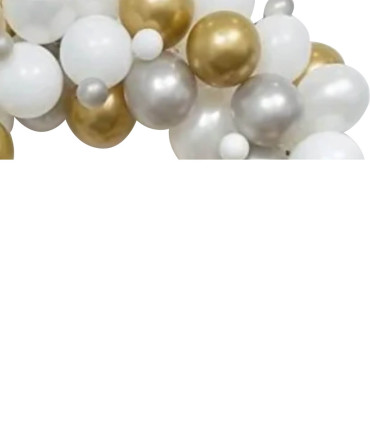 60 BALLOON ARCH SET GOLD/GOLD 60 - ARCHES AND SETS