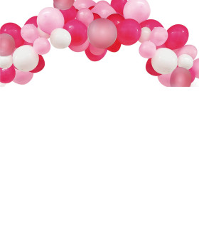 ΣΕΤ ΓΙΑ ΑΡΚΑ ΜΕ 60 ΜΠΑΛΟΝΙΑ ΡΟΖ/PINK 60 Globos Festival