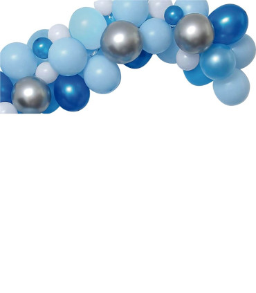 ARCH SET WITH 60 BALLOONS BLUE/BLUE 60 - ARCHES AND SETS