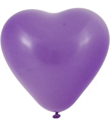 BALLOONS 50 PCS. 30 CM - HEARTS, STANDARD MIX - Standard colors