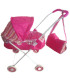 LARGE WINTER DOLL PRAM WITH BAG, METAL - TROLLEYS AND BEDS FOR DOLLS