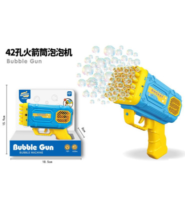 SOAP BUBBLE GUN WITH 42 HOLES - SOAP BUBBLES