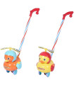 DUCK PUSH TOY WITH WHEELS