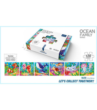CHILDREN'S PUZZLE UNDERWATER 6 PCS. X 20 PARTS - PUZZLES AND CUBES