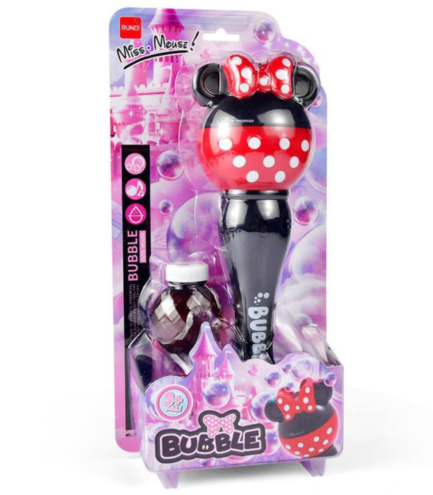 SOAP BUBBLE MACHINE MICROPHONE MINI MOUSE - SOAP BUBBLES