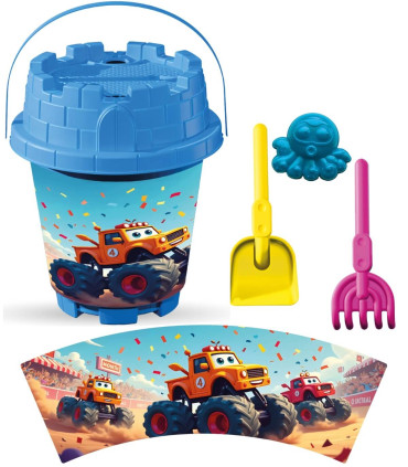 MEDIUM SAND BUCKET 4 PARTS, WITH PICTURES, 8 TYPES - FOR SAND