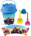 MEDIUM SAND BUCKET 4 PARTS, WITH PICTURES, 8 TYPES