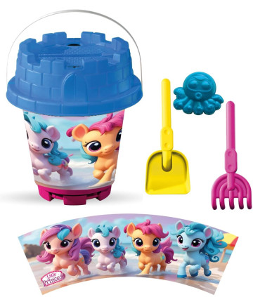 MEDIUM SAND BUCKET 4 PARTS, WITH PICTURES, 8 TYPES - FOR SAND