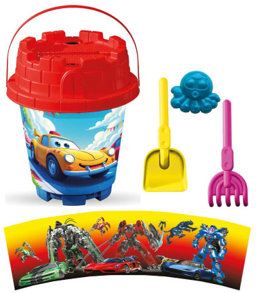 MEDIUM SAND BUCKET 4 PARTS, WITH PICTURES, 8 TYPES - FOR SAND