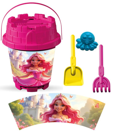 BIG SAND BUCKET 4 PARTS, WITH PICTURES, 8 TYPES - FOR SAND