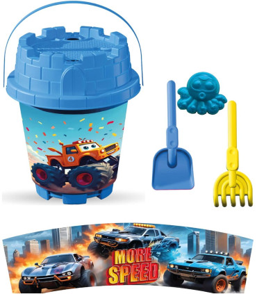 BIG SAND BUCKET 4 PARTS, WITH PICTURES, 8 TYPES - FOR SAND