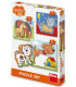 BABY PUZZLE 3 PCS. ANIMALS - PUZZLES AND CUBES