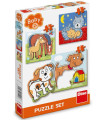 BABY PUZZLE 3 PCS. ANIMALS